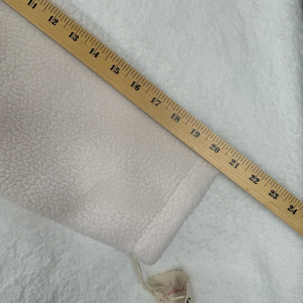 Free People X Hatch Hit the Slopes Maternity Jacket Cream Fleece Chest Pocket S - Picture 11 of 14